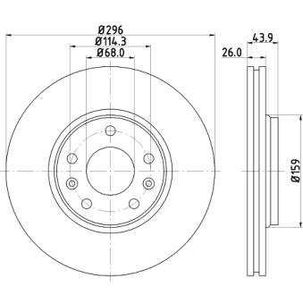Jeu de 2 disques de frein avant MINTEX OEM 402066813R Jeu de 2 disques de frein avant MINTEX OEM 402066813R