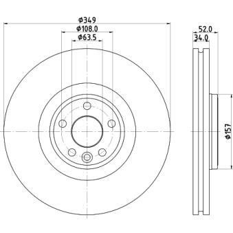 Jeu de 2 disques de frein avant MINTEX MDC2862C