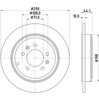 Jeu de 2 disques de frein arrière MINTEX OEM 4246N1