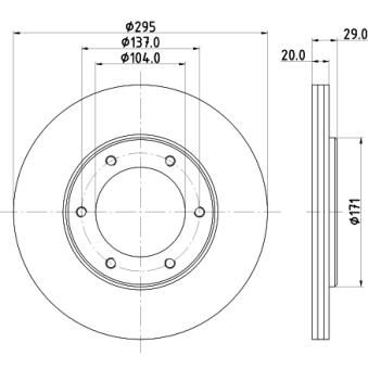 Jeu de 2 disques de frein avant MINTEX OEM 40206G9500