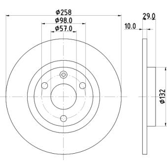 Jeu de 2 disques de frein avant MINTEX [MDC755]