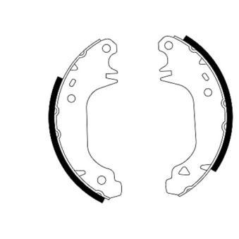 Jeu de mâchoires de frein MINTEX OEM 7701201679