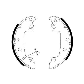 Jeu de mâchoires de frein MINTEX MFR160