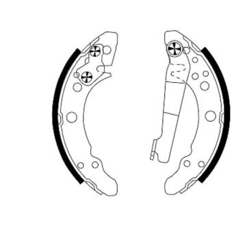 Jeu de mâchoires de frein MINTEX OEM 867698525V