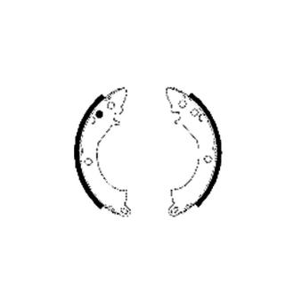 Jeu de mâchoires de frein MINTEX MFR192