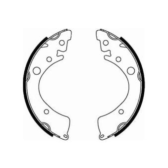 Jeu de mâchoires de frein MINTEX OEM 43153SD9505