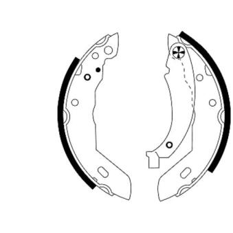 Jeu de mâchoires de frein MINTEX OEM 4251E5