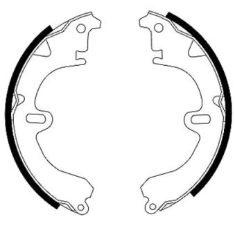 Jeu de mâchoires de frein MINTEX OEM 0449720080