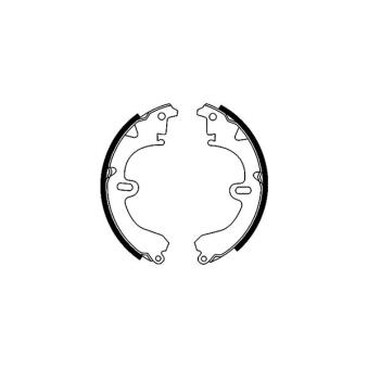 Jeu de mâchoires de frein MINTEX OEM 0449512090