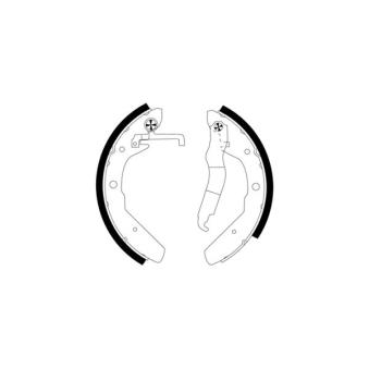 Jeu de mâchoires de frein MINTEX OEM 251609531P