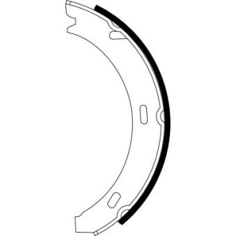 Jeu de mâchoires de frein, frein de stationnement MINTEX OEM A2014200920 Jeu de mâchoires de frein, frein de stationnement MINTEX OEM A2014200920