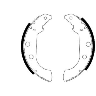 Jeu de mâchoires de frein MINTEX OEM 424155