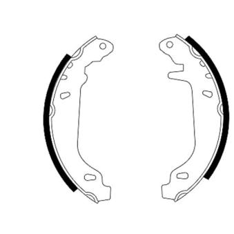 Jeu de mâchoires de frein MINTEX OEM 7701202345