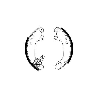 Jeu de mâchoires de frein MINTEX OEM 424157