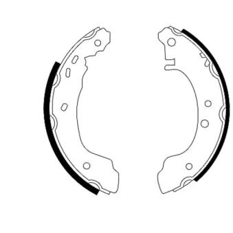 Jeu de mâchoires de frein MINTEX OEM 4406070J28