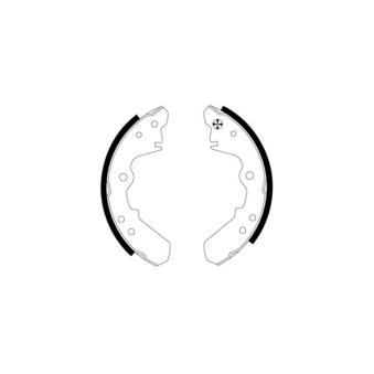 Jeu de mâchoires de frein MINTEX OEM 5871000780