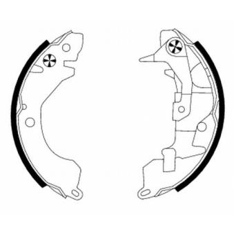 Jeu de mâchoires de frein MINTEX OEM MZ981184