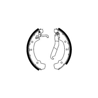 Jeu de mâchoires de frein MINTEX OEM 281698527GX