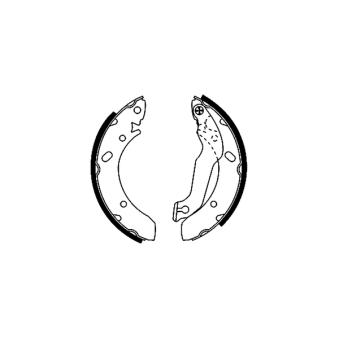 Jeu de mâchoires de frein MINTEX OEM 5830529A00