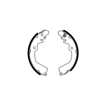 Jeu de mâchoires de frein MINTEX MFR369