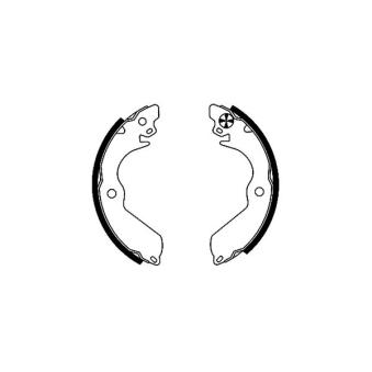 Jeu de mâchoires de frein MINTEX OEM MB858684