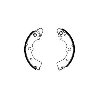 Jeu de mâchoires de frein MINTEX OEM 4406050Y25