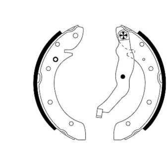 Jeu de mâchoires de frein MINTEX OEM 34211160504