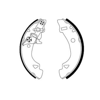 Jeu de mâchoires de frein MINTEX OEM 9945640