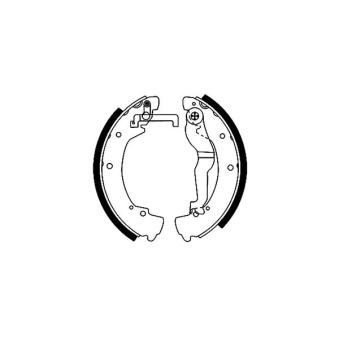 Jeu de mâchoires de frein MINTEX OEM 701698525AX