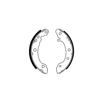 Jeu de mâchoires de frein MINTEX OEM 60703319