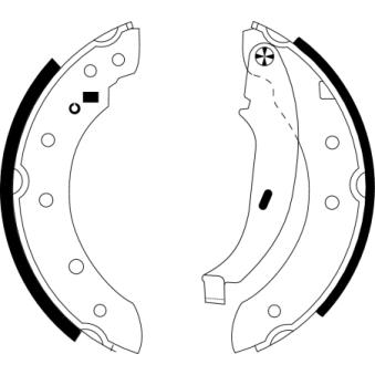 Jeu de mâchoires de frein MINTEX [MFR400]