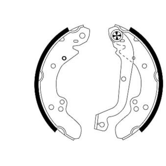 Jeu de mâchoires de frein MINTEX OEM 4241H8