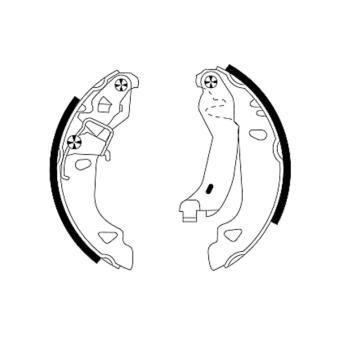 Jeu de mâchoires de frein MINTEX OEM 9945975