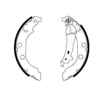 Jeu de mâchoires de frein MINTEX OEM 4241J4