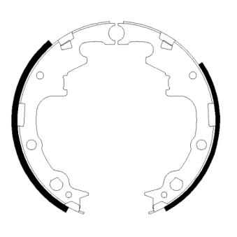 Jeu de mâchoires de frein MINTEX OEM 4423606 Jeu de mâchoires de frein MINTEX OEM 4423606