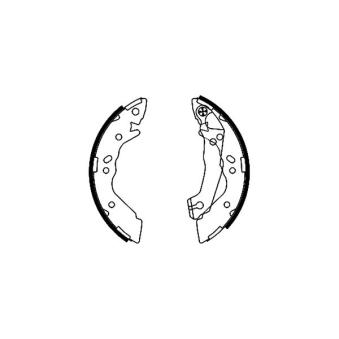 Jeu de mâchoires de frein MINTEX OEM 5830522A01