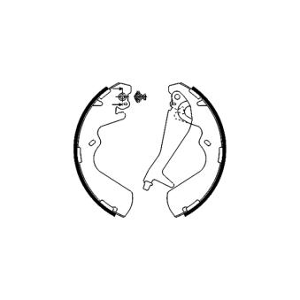 Jeu de mâchoires de frein MINTEX OEM 583054AA00