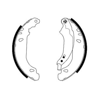 Jeu de mâchoires de frein MINTEX OEM 7701205758