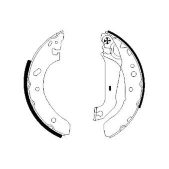 Jeu de mâchoires de frein MINTEX OEM 1005968