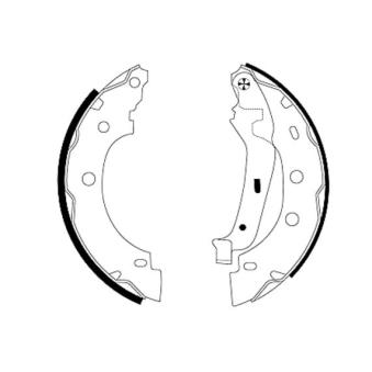 Jeu de mâchoires de frein MINTEX OEM 7701207555