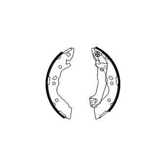 Jeu de mâchoires de frein MINTEX OEM 5830502A00