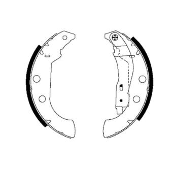 Jeu de mâchoires de frein MINTEX OEM 4241K1