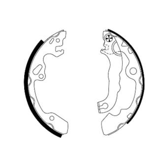 Jeu de mâchoires de frein MINTEX OEM 98AB2200BE