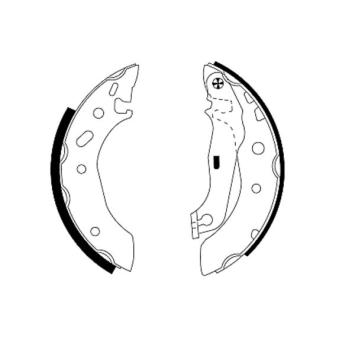 Jeu de mâchoires de frein MINTEX OEM 1E012638Z