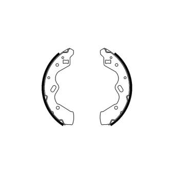 Jeu de mâchoires de frein MINTEX OEM DCY12638Z