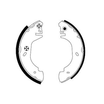 Jeu de mâchoires de frein MINTEX OEM 7125122