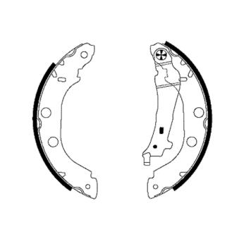 Jeu de mâchoires de frein MINTEX OEM 440607E625