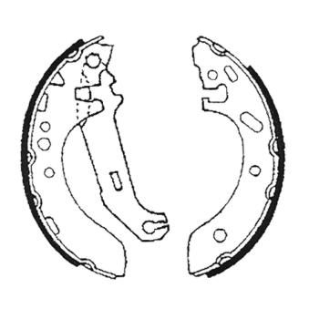 Jeu de mâchoires de frein MINTEX OEM 1060102