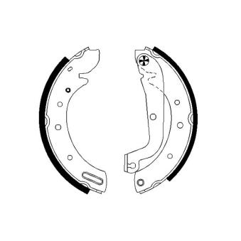 Jeu de mâchoires de frein MINTEX OEM 440600F027