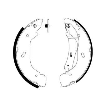 Jeu de mâchoires de frein MINTEX OEM 4455986